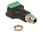 DeLock Terminal block 3 pin > stereo jack female 3.5 mm for installation