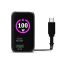 Port Designs GaN2 PD 100W Wall Charger with 70cm USB-C cable Black