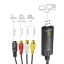 Logilink USB 2.0 A/V grabber USB A/M zu 3xCinch + miniDIN5/F Black
