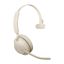 Jabra Evolve2 65 UC Mono Bluetooth Headset + Charging Station Gold Beige