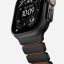 Nomad Stratos Band FKM for AW 45/46/49mm Black Titanium Ultra Orange