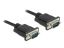 DeLock RS-232 Cable Serial D-Sub 9 male to male with narrow plug housing 3m Black