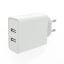 ColorWay AC Charger ColorWay 2USB AUTO ID 4.8A (24W) White