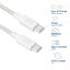 ACT USB 2.0 60W charging/data cable USB-C to USB-C 1m White