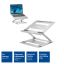 ACT AC8135 Foldable laptop stand aluminium stepless height adjustable