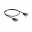 DeLock RS-232 Cable Serial D-Sub9 male to female with narrow plug housing 0,5m Black