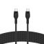 Belkin BOOST CHARGE PRO Flex USB-C to USB-C 2.0, Braided Silicone Cable - 3M - Black