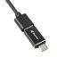 Sharkoon 4-portos USB3.2 HUB Aluminium Black