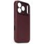 Decoded Leather Backcover iPhone 17 Pro Dark Ruby