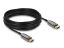 DeLock Active Optical Cable DisplayPort 2.1 8K/60Hz 40Gbps 10m Black