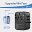 Vention 4-Port USB GaN Universal Travel Adapter Black