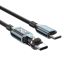 Mobile Origin CB16 240W Display 540° Rotating USB-C to USB-C Cable 1m Black
