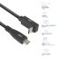 ACT USB 3.0 60W USB Type-C (straight) to USB Type-C (left/right angled) Cable 2m Black