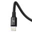 Baseus Rapid Series USB-C 3 az 1-ben kábel Mikro USB / Lightning / USB-C 20 W 1,5m Black