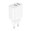 Gembird 2-Port Universal USB Charger White