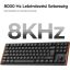 Keychron K1 Ultra 8K Bluetooth / vezeték nélküli magyar Milk POM Red mechanikus billentyűzet fekete