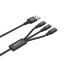 Unitek 3-in-1 USB-A to USB-C / Micro USB / Lightning Multi Charging Cable 1,2m Black