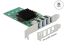 DeLock PCI Express x4 Card to 4x external USB 3.0 Quad Channel Low Profile Form Factor