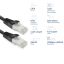 ACT CAT8 U-FTP Patch Cable 3m Black