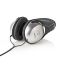 Nedis HPWD1200BK Over-Ear Wired Headphones Black/Silver
