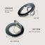Burga Magnetic Ring Holder Silver Black Hole