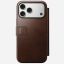 Nomad Modern Leather Folio (Horween) for iPhone 17 Pro Max Rustic Brown