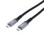 Dviced USB4 Braided Cable (Thunderbolt compatible) 1m Black