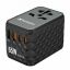 Verbatim GaN III Universal Travel Adapter UTA-05 with 2 x USB-C PD & QC 4+ & 2 x USB-A ports