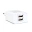 Delight USB-Ax2 charger adapter White
