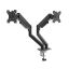 Akyga AK-MB-06 Dual Gas Spring Monitor Arm Double Desk Mount 2x10kg VESA 75x75mm / 100x100mm 15-32