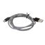 Platinet micro USB to USB fabric braided cable 1m Black