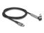 DeLock USB 2.0 Cable USB Type-C male to male angled with stand function PD 3.0 60W 1,5m Black