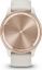 Garmin Vivomove Trend Peach Gold Stainless Steel Bezel with Ivory Case and Silicone Band