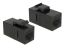 DeLock Keystone Module RJ45 jack > RJ45 jack Cat.6 UTP Black