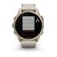 Garmin fenix 8 43mm AMOLED Sapphire, Soft Gold with Limestone Leather Band