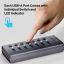 Unitek 7-in-1 Individual Switches Hub Space Grey