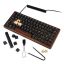 Sharkoon Skiller SGK50 S3 Wood PBT Gaming Keyboard Brown/Black US