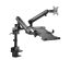 Gembird MA-DA3-02 Desk mounted adjustable monitor arm with notebook tray (full-motion) 17