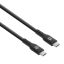 Manhattan USB3.2 Gen 2 Type-C Device 4K/60Hz 60W Cable 0,5m Black