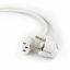 Gembird PC-186W-VDE Power cord (C13) VDE approved 1,8m White