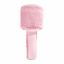 Denver KMS-30RO Bluetooth Karaoke Microphone Speaker with fluffy top Rose