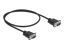 DeLock Serial Cable RS-232 D-Sub9 male to male with narrow plug housing 0,5m Black