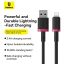 Baseus Dura Type A to IP 2.4A fast charging cable 1m Black/Red