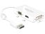 DeLock Displayport 1.1 male > VGA/HDMI/DVI-D (Dual Link) female Passive Adapter White