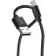 Verbatim Essentials Sync & Charge USB-A to USB-C 18W cables 1m 2/pack Black/White