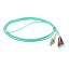 ACT LSZH Multimode 50/125 OM3 fiber cable duplex with LC and ST connectors 2m Blue