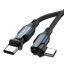 Mobile Origin 240W Rotating USB-C to USB-C Cable 1m Black