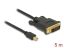 DeLock Kabel mini DisplayPort 1.1 Stecker > DVI 24+1 Stecker 5m Black