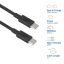 ACT USB 2.0 240W charging/data cable USB-C to USB-C 2m Black
