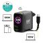 Port Designs GaN2 PD 100W Wall Charger with 70cm USB-C cable Black